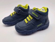 Geox Stivaletti Antiscivolo E Impermeabili Per Bambina/o Nero Azzurro Numero 21 