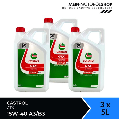 Castrol gtx 15w b3 - castrol, vw