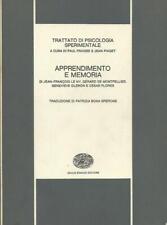Trattato di Psicologia Sperimentale Apprendimento e Memoria