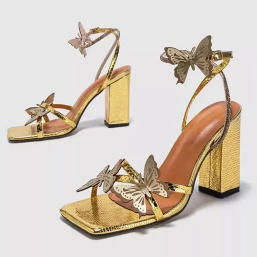 Sandali tacco alto farfalle - sandali,