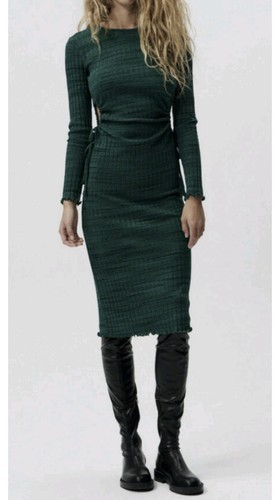 Abito zara verde - zara,