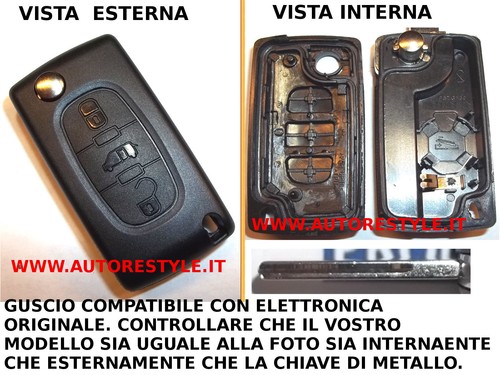 Chiave cover guscio - guscio, tasti