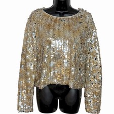 ZARA MAGLIA PAILLETTES BLUSA