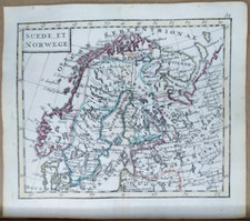 Antica mappa Norvegia Svezia