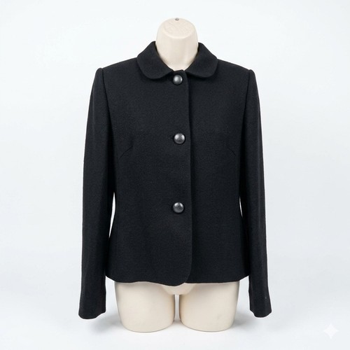 Giacca blazer 100 lana nera - 100%,