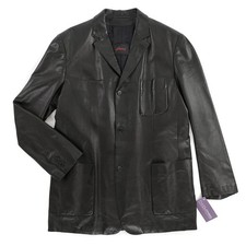 Giacca pelle cappotto sportivo