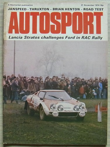 Autosport magazine nov 1974 - autosport,