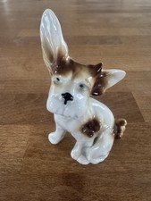 vintage dog ornament ceramic