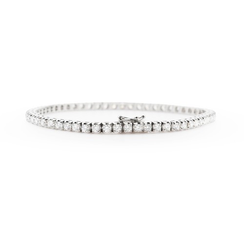 Bracciale tennis oro bianco - tennis,