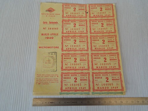 1949 carta carburante - 1949, mosquito