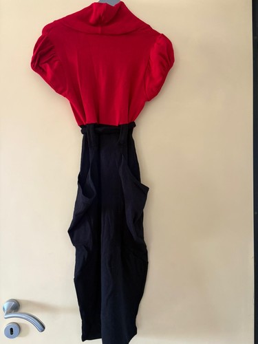 Abito midi tfnc nero - midi, rosso