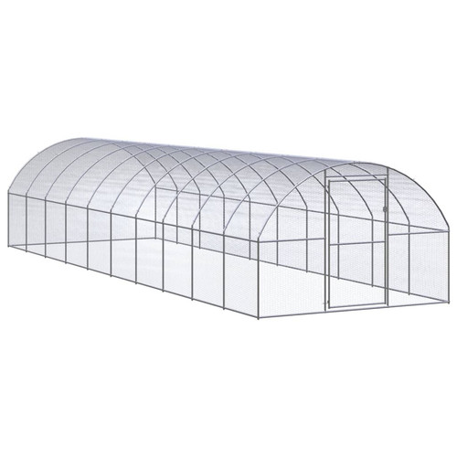 Pollaio argento 3x10x2m - pollaio,