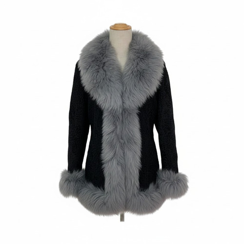Elegante cappotto nero vera - cappotto,