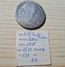 TALLERO VITT. Emanuele III  1918 RR moneta d'epoca in argento