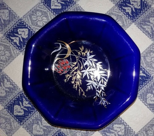 Piatto porcellana blu - in,