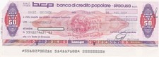 Siracusa - Assegno della Banca