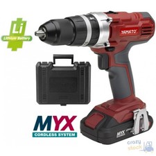 Trapano Avvitatore A Percussione Yamato Myx Cdp 20 L1 Batteria 2,0 Ah 20V +
