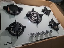 Vetroceramica Bianco 5 Fuochi 75 Cm Doppiaghisa 