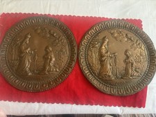 Coppia Di Piatti In Rame