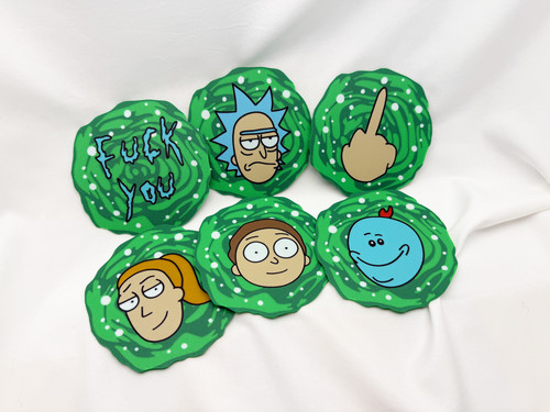Sottobicchieri rick and morty - sottobicchieri,