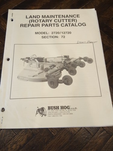 Bush hog tractor parts - bush,