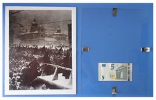 Piazza Rossa funerale di Lenin, Russia URSS Comunismo quadro cornice vetro 30x24