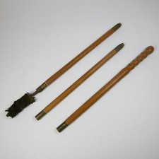 S500 ANTICO SCOVOLO SCOVOLINO BACCHETTA LEGNO X PULIZIA CANNA FUCILI VINTAGE