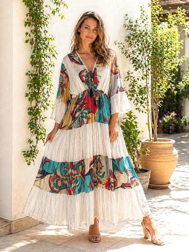 Elegant bohemian maxi - bohemian,