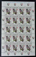 Italia 1997 - Juventus campione d'Italia 1996-97 da 20 valori** su foglio GBE