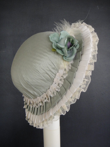 Cappello seta blu verde per - di,