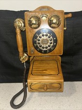 Telefono da parete in legno