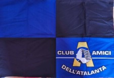 BANDIERA FLAG BANDERA CLUB AMICI DELL' ATALANTA CON ASOLA ASTA 68 X 48 CM.