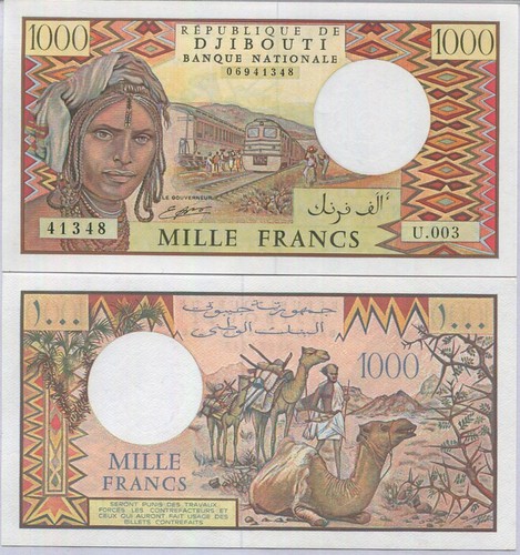 Gibuti 1000 franchi 1991 p - 1000, nd