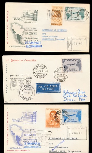 Storia postale 1961 repubblica - storia, postale-1961