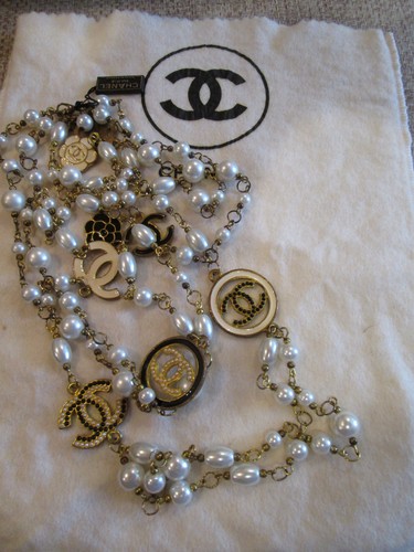 Collana lunga chanel tono oro - lunga,