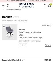 2 x Sedie da Pranzo Grigio