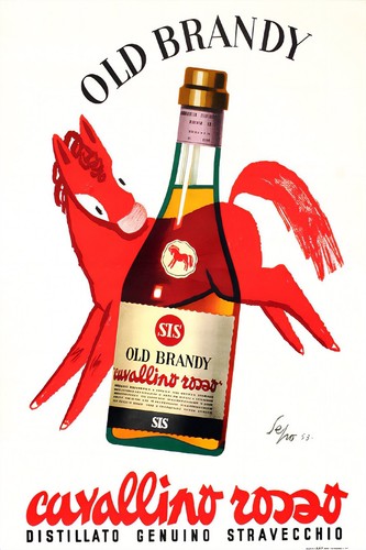 Poster brandy cavallino - 🍾,