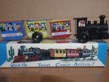 Union Pacific Express Trenino Zig-zag a molla Latta Vintage Box Made in Korea