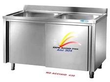 Lavello cm 140x70x85 100% AISI