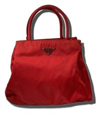 Borsa tote PRADA nylon rosso