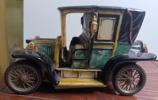 BOTTIGLIA IN CERAMICA AUTO  VINTAGE RENAULT A.G. 1910 MADE IN ITALY 1971