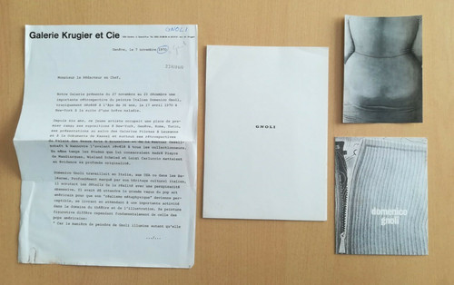 Domenico gnoli brochure - -,