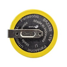 Batteria A Bottone Br2330 3v Da Saldare Al Litio 2 Connettori 180° Al Litio_