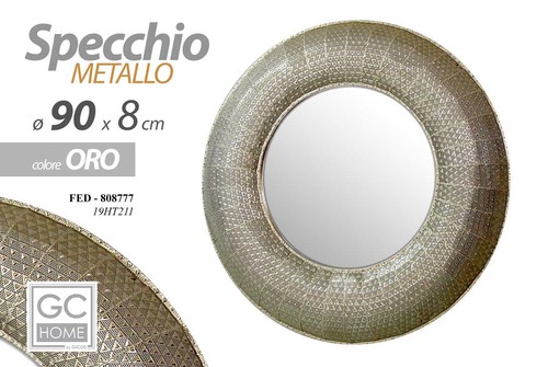 Specchio parete metallo - specchio,