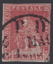 1851 - STATI ITALIANI - TOSCANA - Sc# 4, 1cr - USATO
