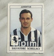 FIGURINA PANINI CALCIATORI 1989-90 N. 185 SCHILLACI JUVENTUS OTTIME CONDIZIONI