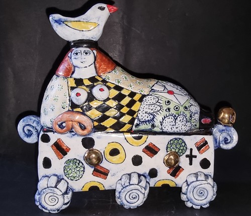 Scultura ceramica danese - in,