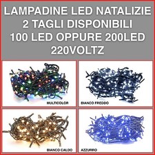 LUCI DI NATALE LED da 100 a 800 LED BIANCO CALDO FREDDO BLU MULTICOLOR ALBERO