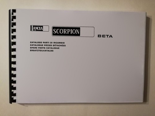 Lancia beta scorpion catalogo - lancia,