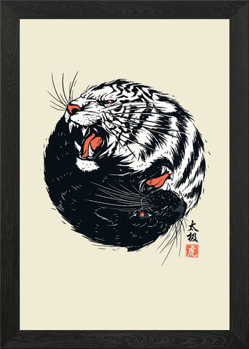 Taichi tiger poster arte - tiger,
